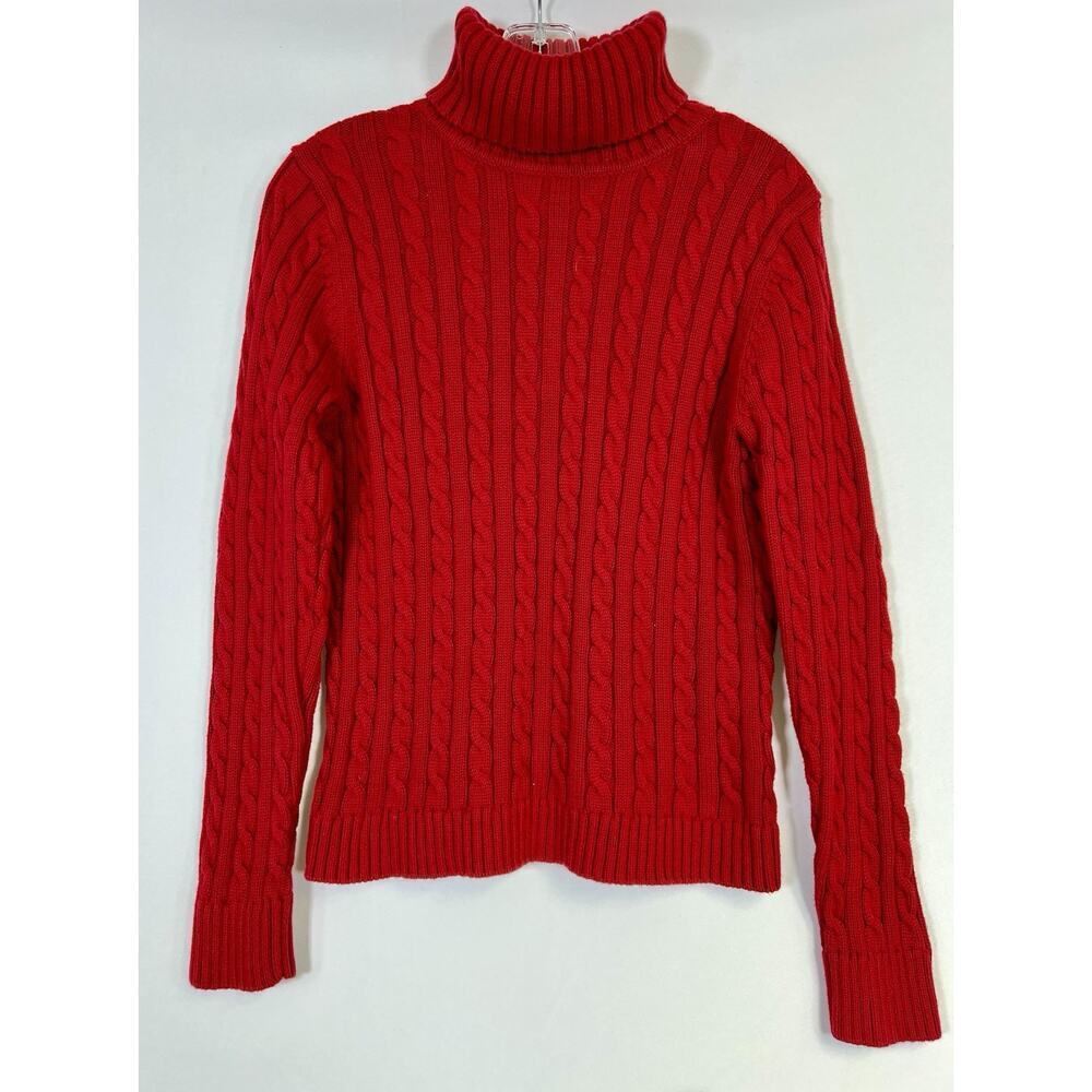 Vintage LL Bean Cable Knit Sweater 90s Indie Academia Preppy Fisherman Luxury S